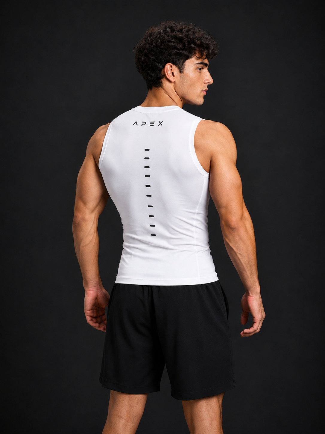Sleeveless Compression - White